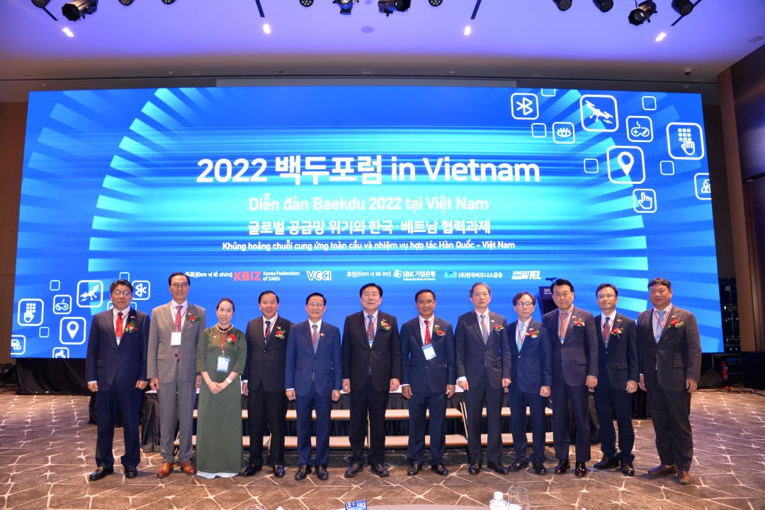 Baekdu Forum 2022: cơ hội hợp tác giữa doanh nghiệp nhỏ và vừa Việt Nam - Hàn Quốc