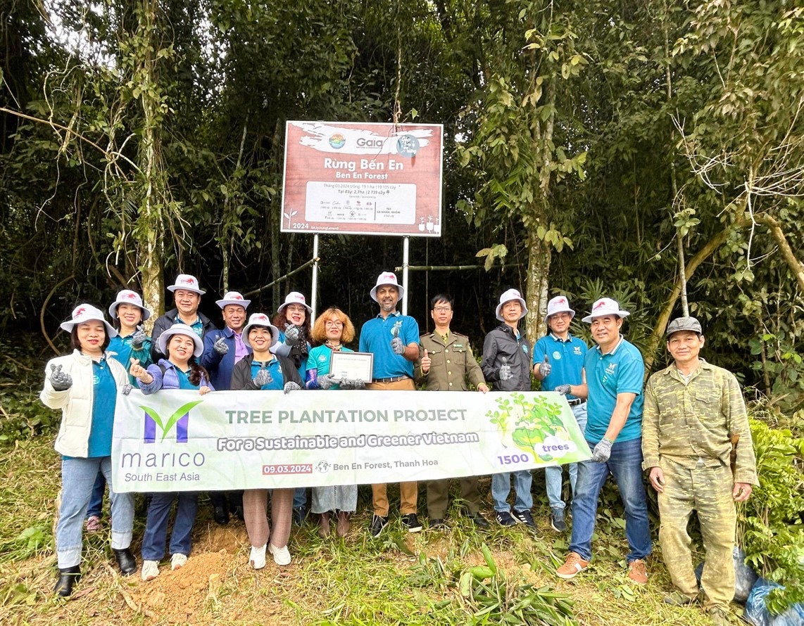 Marico SEA trồng 1.500 cây ở Vườn quốc gia Bến Én
